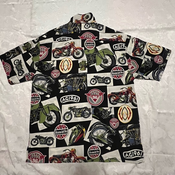 Box Office Island Men's Shirt / Motorcycle “Heaven or Hell “ size : M - Picture 6 of 6